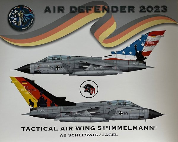 Poster Air Defender 2023 ,,Schleife"