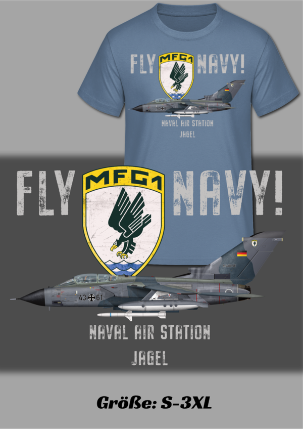T-Shirt ,,FLY NAVY!"
